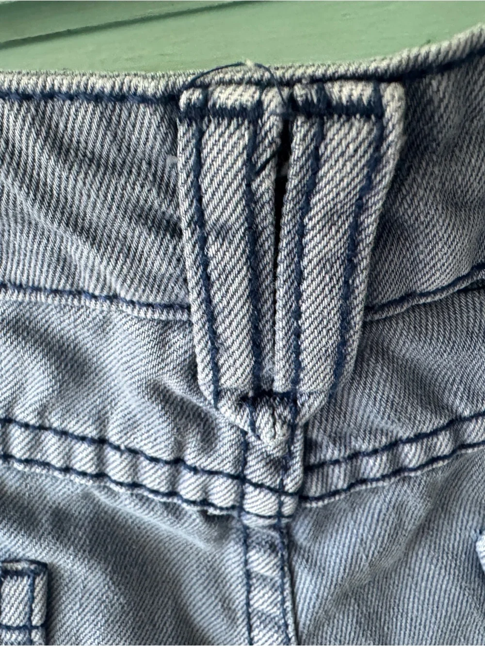 Light Blue Denim Cutoff Shorts